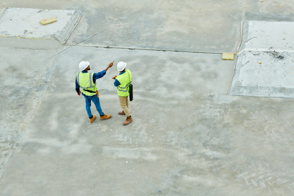 Construction Workers Above View