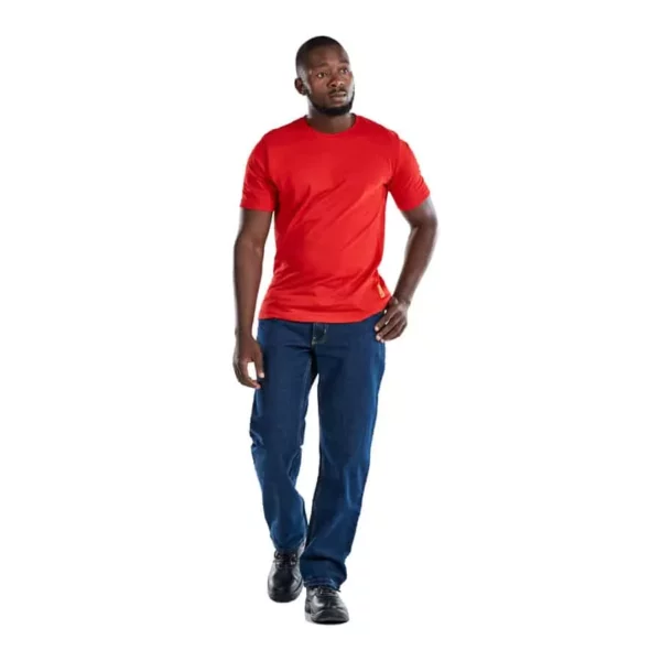 100% COTTON TEE SHIRT - CREW NECK - 165gsm RED - Fastell