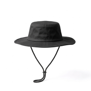 Black Dromex bush hat with drawstring